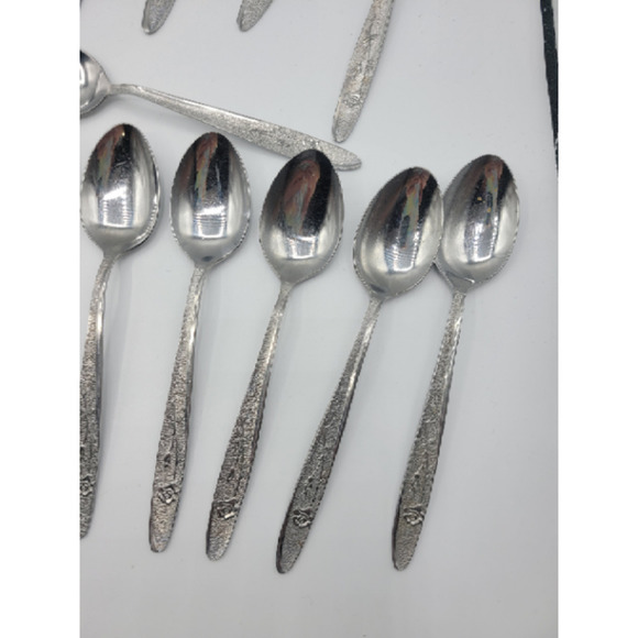 Stanley Roberts Florentine‎ Rose stainless steel 16 tsp 8 tbsp (24) - Picture 5 of 15